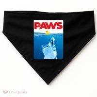 PAWS Cat And Yellow Rubber Duck Cute Kitten Funny Cat Parody USA-Made Doggie Bandana thumb 0