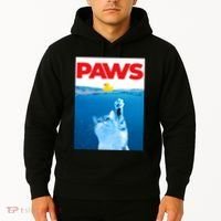 PAWS Cat And Yellow Rubber Duck Cute Kitten Funny Cat Parody Hoodie thumb 2