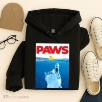 PAWS Cat And Yellow Rubber Duck Cute Kitten Funny Cat Parody Hoodie thumb 4