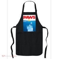 PAWS Cat And Yellow Rubber Duck Cute Kitten Funny Cat Parody Apron thumb 0