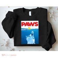 PAWS Cat And Yellow Rubber Duck Cute Kitten Funny Cat Parody Sweatshirt thumb 2