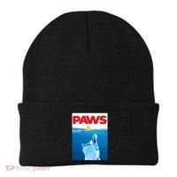 PAWS Cat And Yellow Rubber Duck Cute Kitten Funny Cat Parody Beanie thumb 0