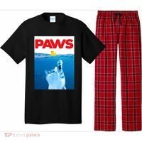 PAWS Cat And Yellow Rubber Duck Cute Kitten Funny Cat Parody Pajama Set thumb 0