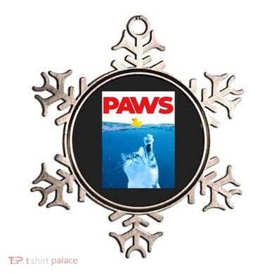 PAWS Cat And Yellow Rubber Duck Cute Kitten Funny Cat Parody Ornament