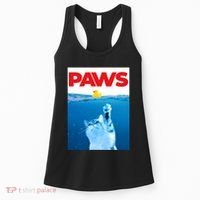 PAWS Cat And Yellow Rubber Duck Cute Kitten Funny Cat Parody Women's Tank Top thumb 0