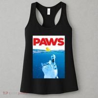 PAWS Cat And Yellow Rubber Duck Cute Kitten Funny Cat Parody Women's Tank Top thumb 3