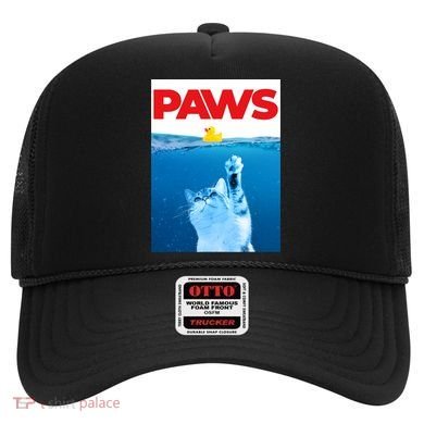 PAWS Cat And Yellow Rubber Duck Cute Kitten Funny Cat Parody Hat