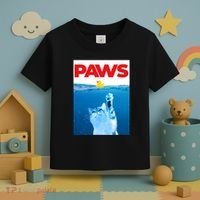 PAWS Cat And Yellow Rubber Duck Cute Kitten Funny Cat Parody Toddler T-Shirt thumb 3
