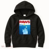 PAWS Cat And Yellow Rubber Duck Cute Kitten Funny Cat Parody Kids Hoodie thumb 0