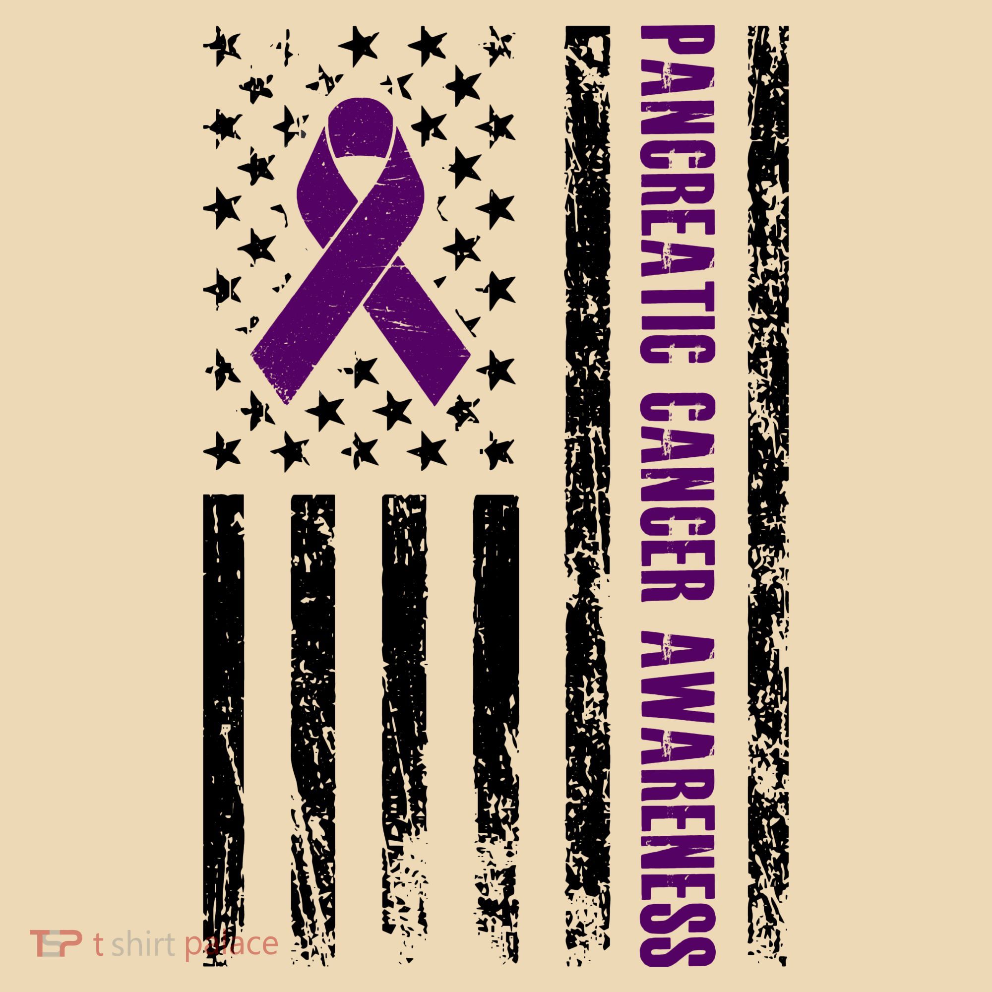 Pancreatic Cancer Awareness Purple Ribbon Tote Bag
