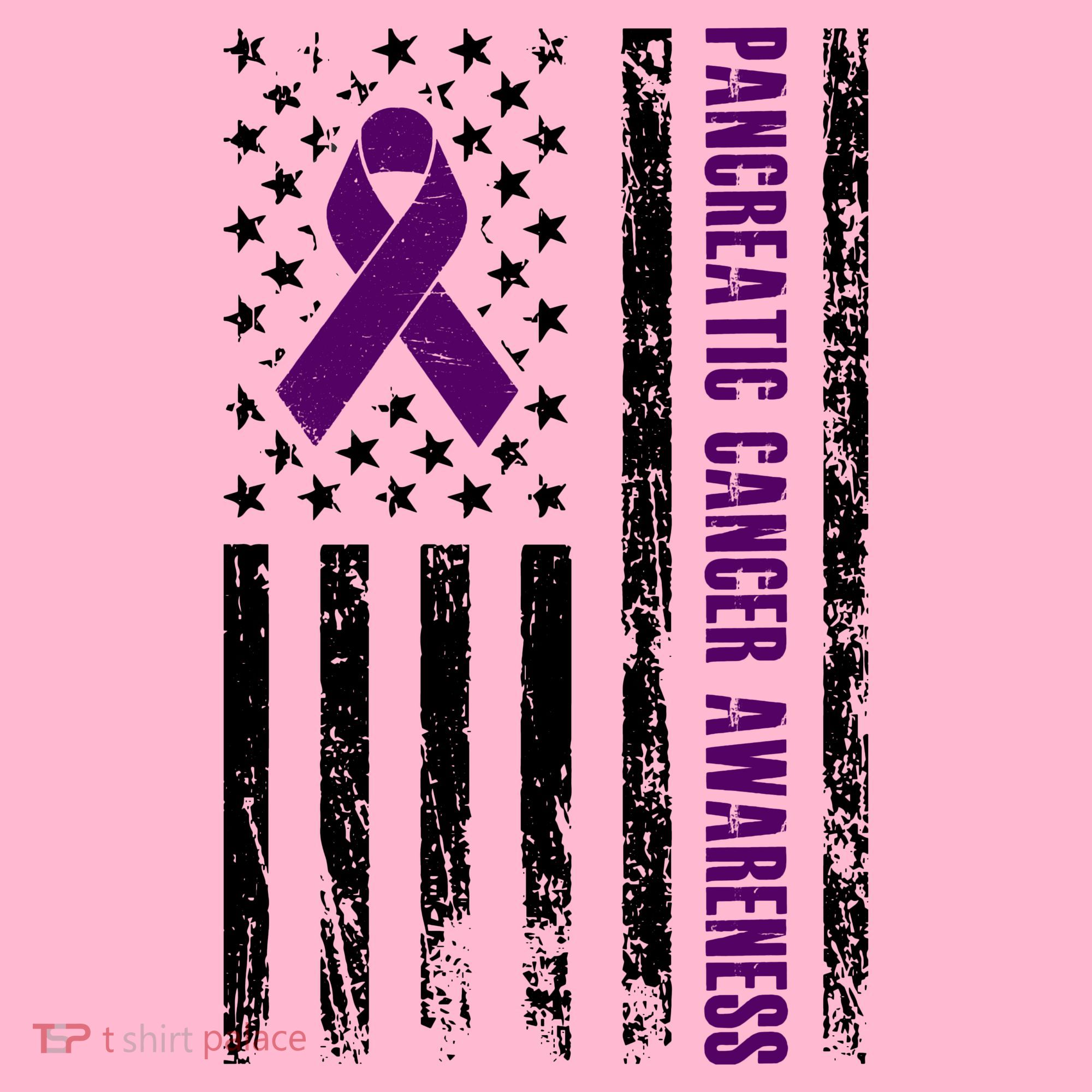 Pancreatic Cancer Awareness Purple Ribbon Coaster