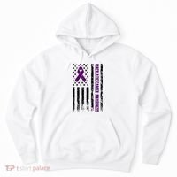 Pancreatic Cancer Awareness Purple Ribbon Hoodie thumb 0