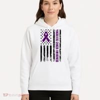 Pancreatic Cancer Awareness Purple Ribbon Hoodie thumb 5