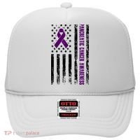 Pancreatic Cancer Awareness Purple Ribbon Hat thumb 0