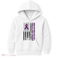 Pancreatic Cancer Awareness Purple Ribbon Kids Hoodie thumb 0