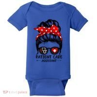 Patient Care Assistant Life Messy Bun Hair Funny Medical Funny Gift Baby Bodysuit thumb 0