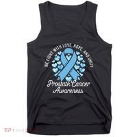Prostate Cancer Awareness Love Hope Unity Light Blue Ribbon Tank Top thumb 0