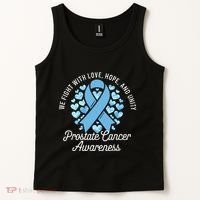 Prostate Cancer Awareness Love Hope Unity Light Blue Ribbon Tank Top thumb 2
