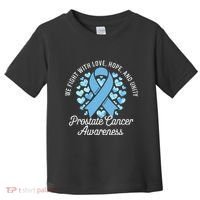 Prostate Cancer Awareness Love Hope Unity Light Blue Ribbon Toddler T-Shirt thumb 0