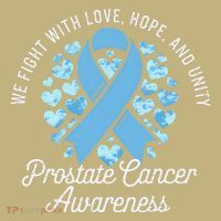 Prostate Cancer Awareness Love Hope Unity Light Blue Ribbon Sweatshirt thumb 2