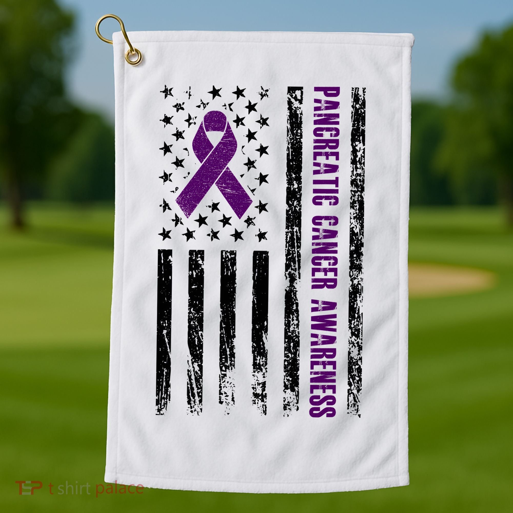 Pancreatic Cancer Awareness Golf Towel