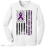 Pancreatic Cancer Awareness Kids Long Sleeve Shirt thumb 0