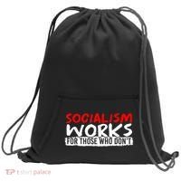 Pro Capitalism Anti Communist Funny Anti Socialism Sweatshirt Cinch Pack Bag thumb 0