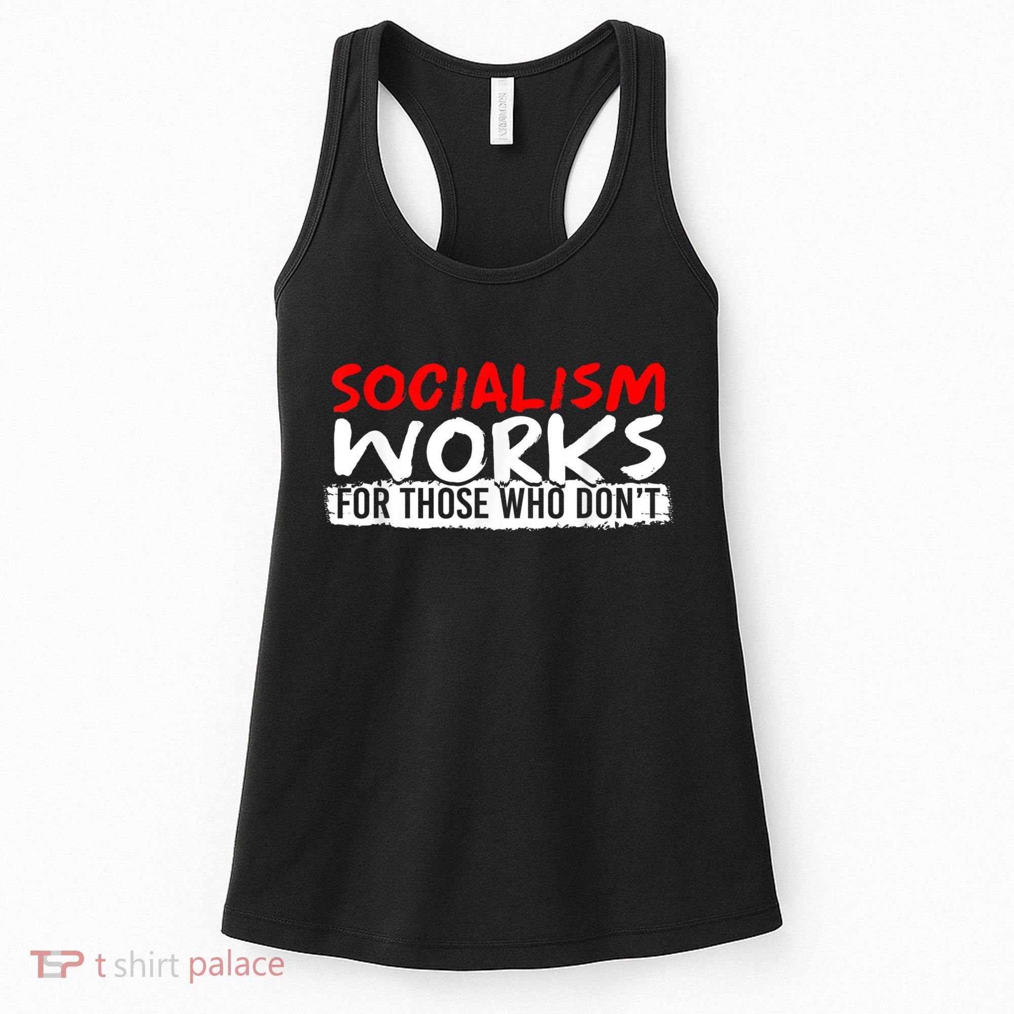 Pro Capitalism Anti Communist Funny Anti Socialism Women's Tank Top
