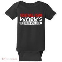 Pro Capitalism Anti Communist Funny Anti Socialism Baby Bodysuit thumb 0