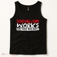 Pro Capitalism Anti Communist Funny Anti Socialism Tank Top thumb 2