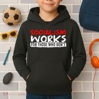 Pro Capitalism Anti Communist Funny Anti Socialism Kids Hoodie thumb 2