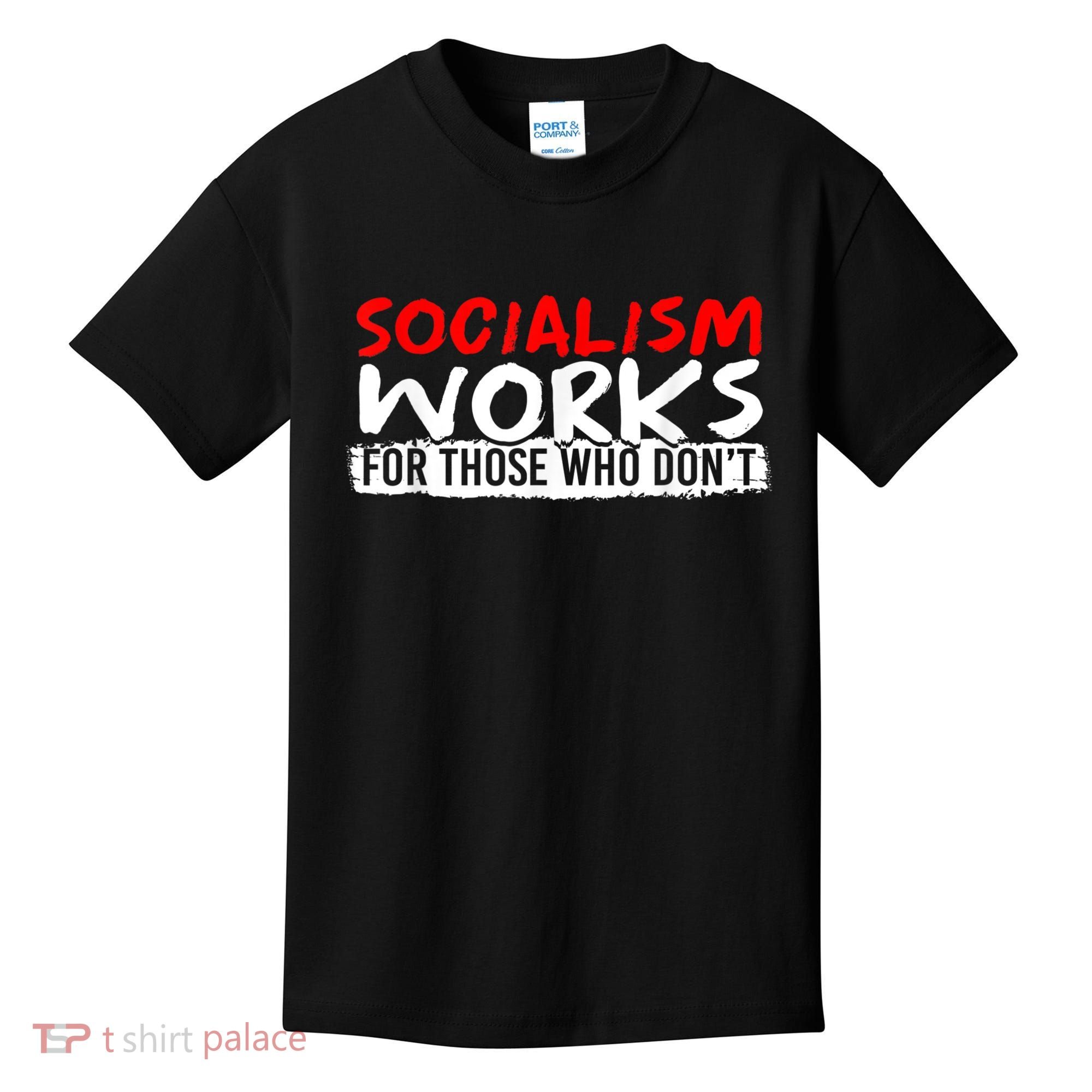 Pro Capitalism Anti Communist Funny Anti Socialism Kids T-Shirt