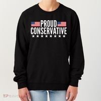 Proud Conservative American USA Flag Women's Sweatshirt thumb 0