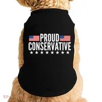 Proud Conservative American USA Flag Doggie Tank thumb 0