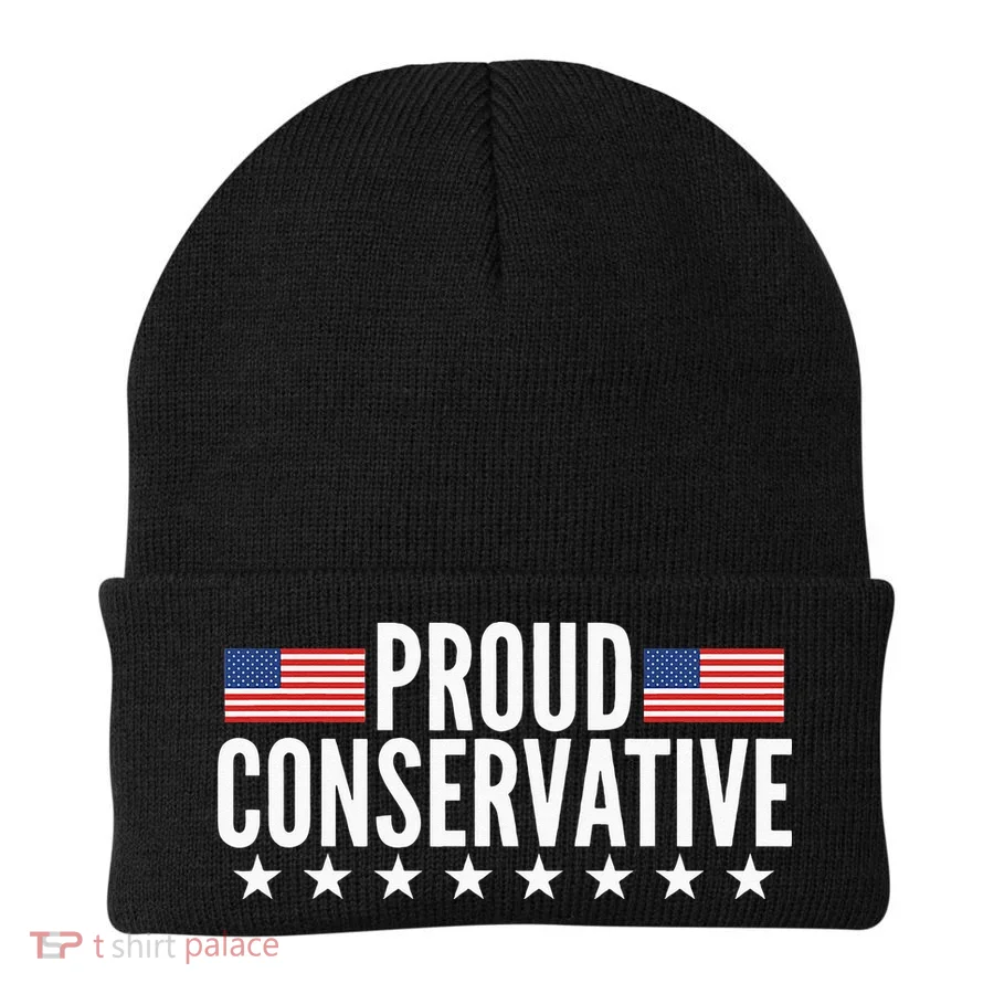 Proud Conservative American USA Flag Beanie