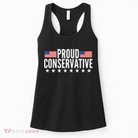 Proud Conservative American USA Flag Women's Tank Top thumb 0