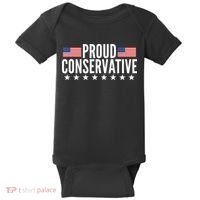 Proud Conservative American USA Flag Baby Bodysuit thumb 0