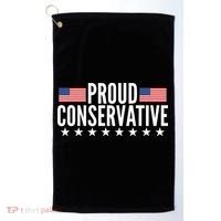 Proud Conservative American USA Flag Golf Towel thumb 0
