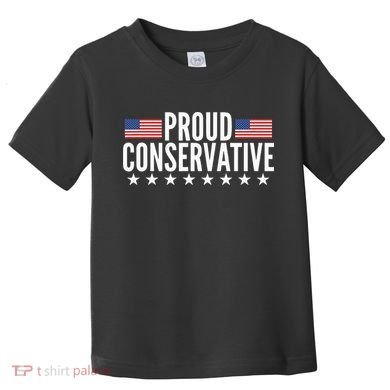 Proud Conservative American USA Flag Toddler T-Shirt