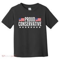 Proud Conservative American USA Flag Toddler T-Shirt thumb 0
