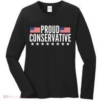 Proud Conservative American USA Flag Women's Long Sleeve Shirt thumb 0