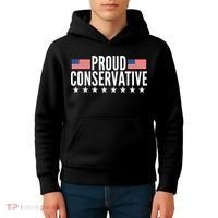 Proud Conservative American USA Flag Kids Hoodie thumb 4