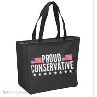 Proud Conservative American USA Flag Tote Bag thumb 2