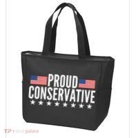 Proud Conservative American USA Flag Tote Bag thumb 3