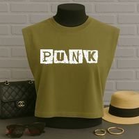 Punk Clothes Alternative Punk Music Punk Rock Garment-Dyed Women's Muscle Tee thumb 3