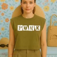 Punk Clothes Alternative Punk Music Punk Rock Garment-Dyed Women's Muscle Tee thumb 4