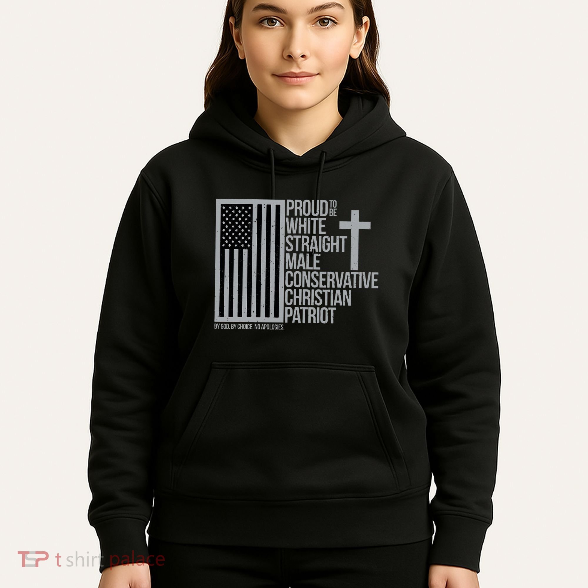 Proud Christian American Man Hoodie