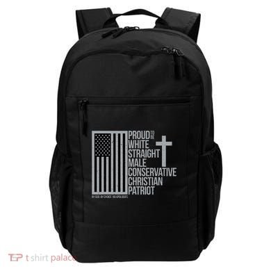 Proud Christian American Man Backpack