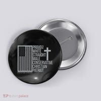 Proud Christian American Man Button thumb 0