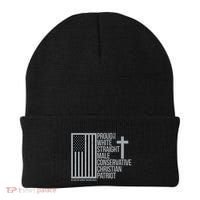 Proud Christian American Man Beanie thumb 0